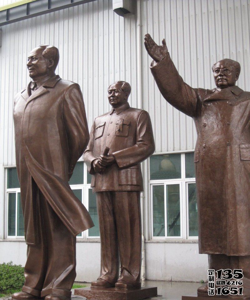 玻璃鋼仿銅園林戶(hù)外景觀裝飾大型擺件毛澤東雕塑 玻璃鋼仿銅園林戶(hù)外景觀裝飾大型擺件毛澤東雕塑
